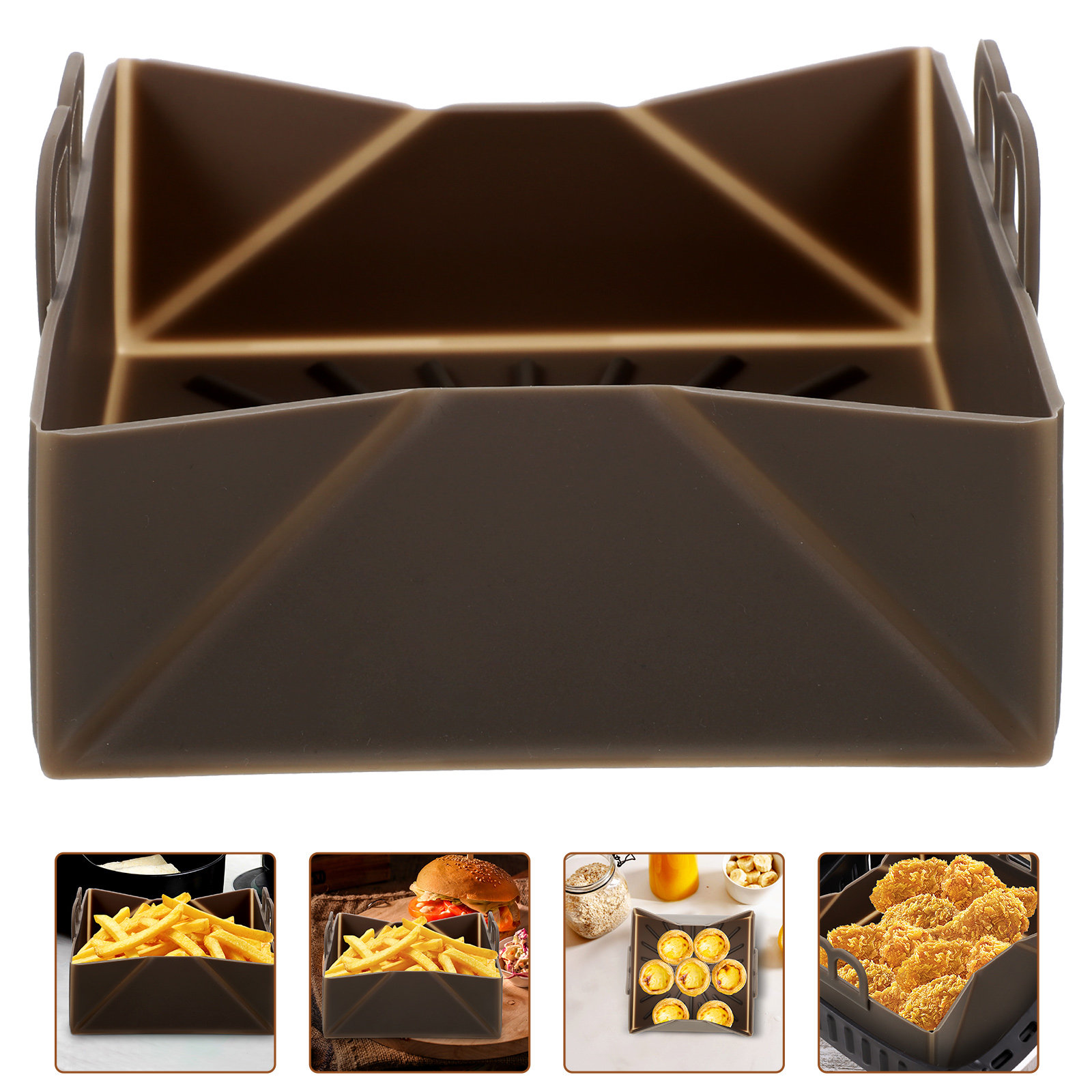Air Fryer Silicone Pot Liner - Lapisan Silikon untuk Penggoreng Udara, Dapat