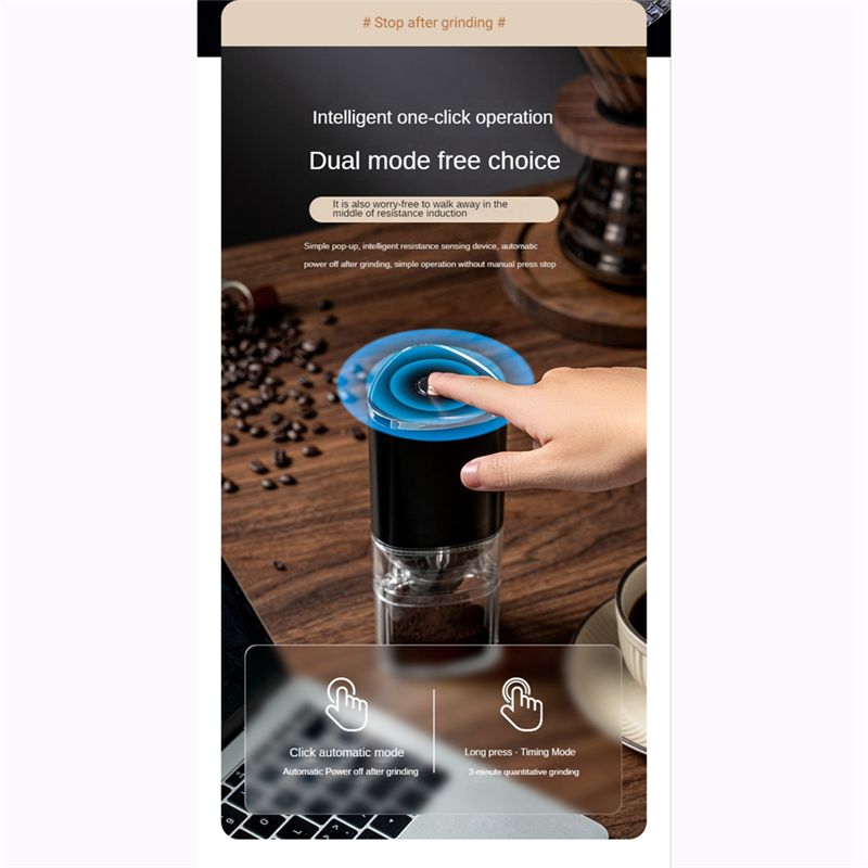 Coffee Bean Grinder Electric - 【Alat Penggiling】 Penggiling Kopi USB 155ML,