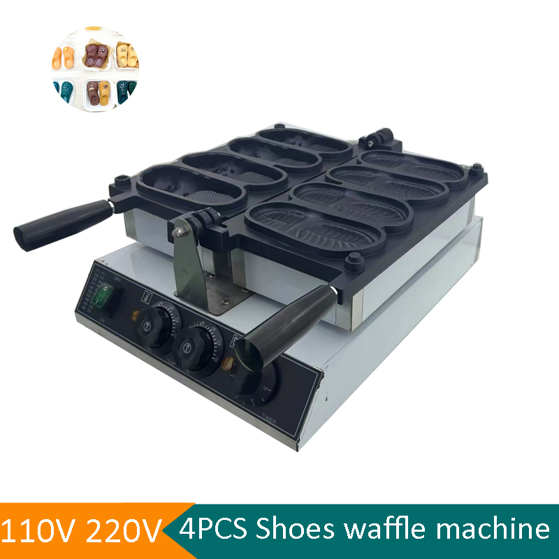 Mini Waffle Maker Machine - Mesin Pembuat Waffle Bentuk Sandal Komersial