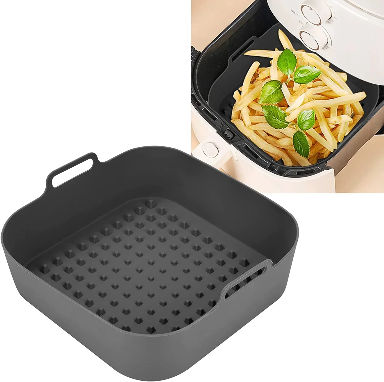 Air Fryer panci silikon tebal  - Air Fryer Silicone Pot Liner ulasan dan harga