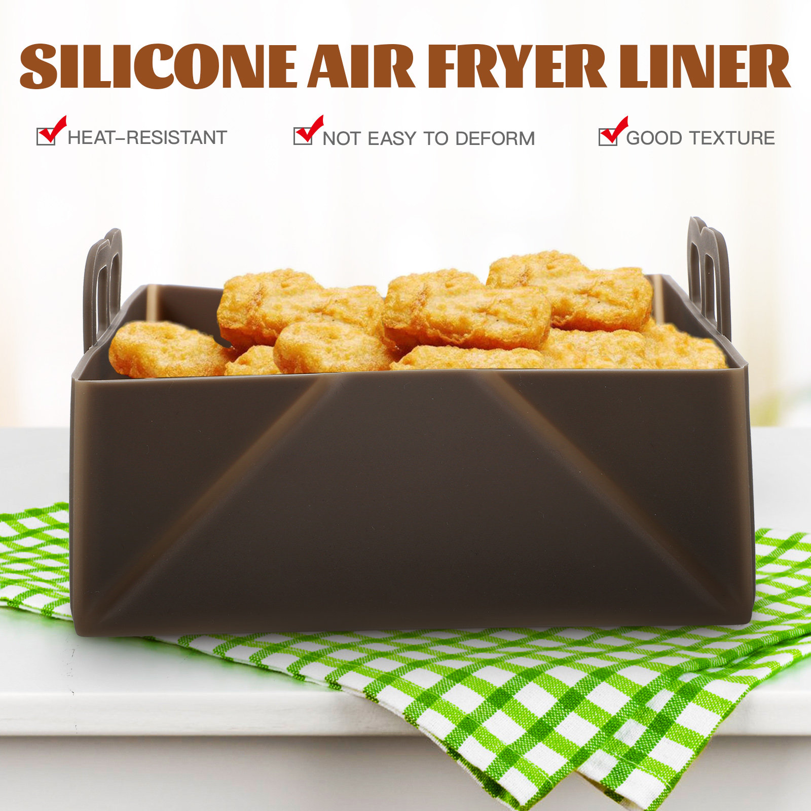 Lapisan Silikon untuk Penggore - Air Fryer Silicone Pot Liner ulasan dan harga