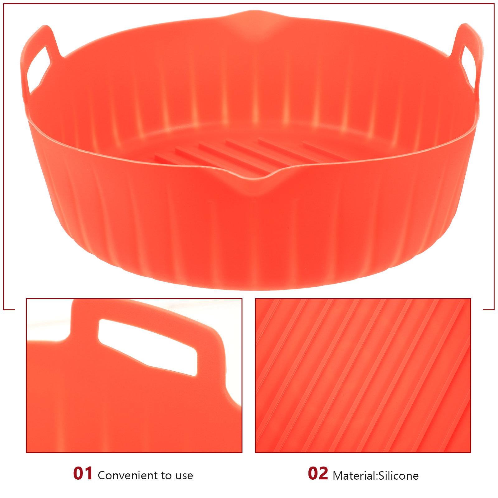 Wadah Silikon untuk Penggoreng - Air Fryer Silicone Pot Liner ulasan dan harga